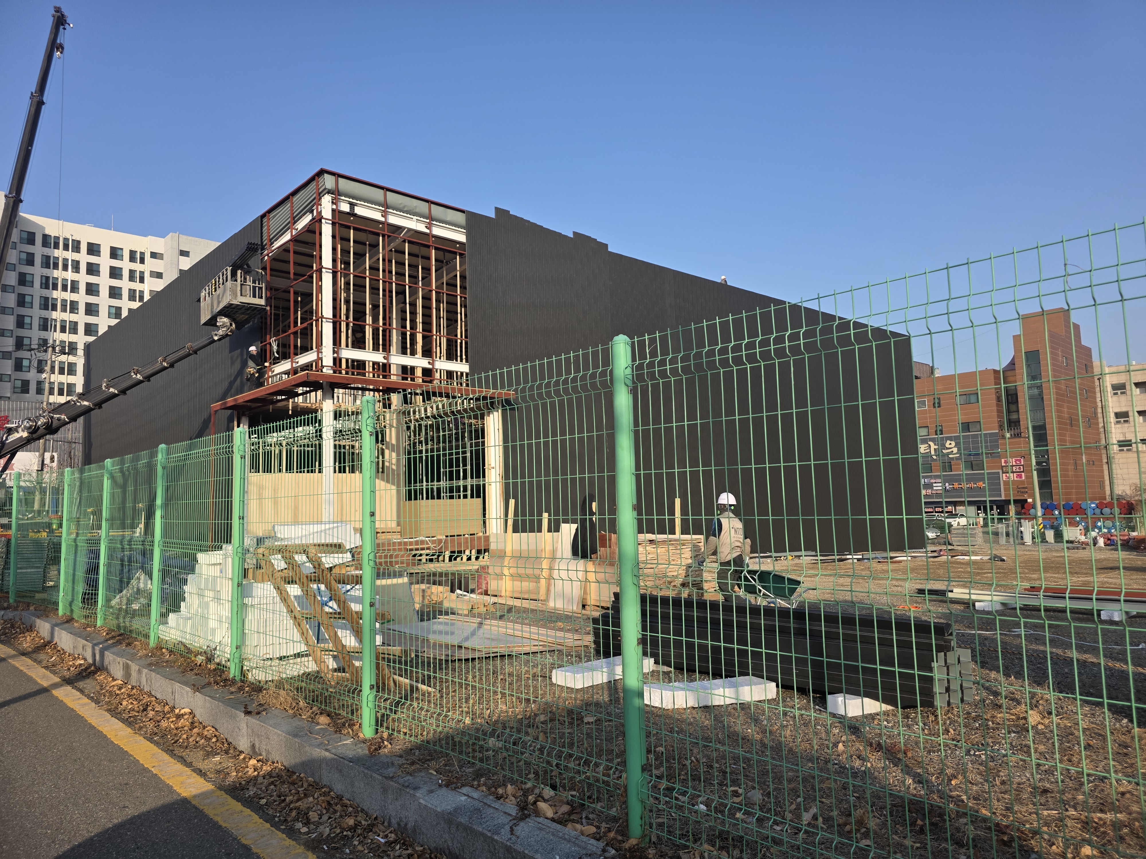 성성 계룡 엘리프 모델하우스 공사 현장